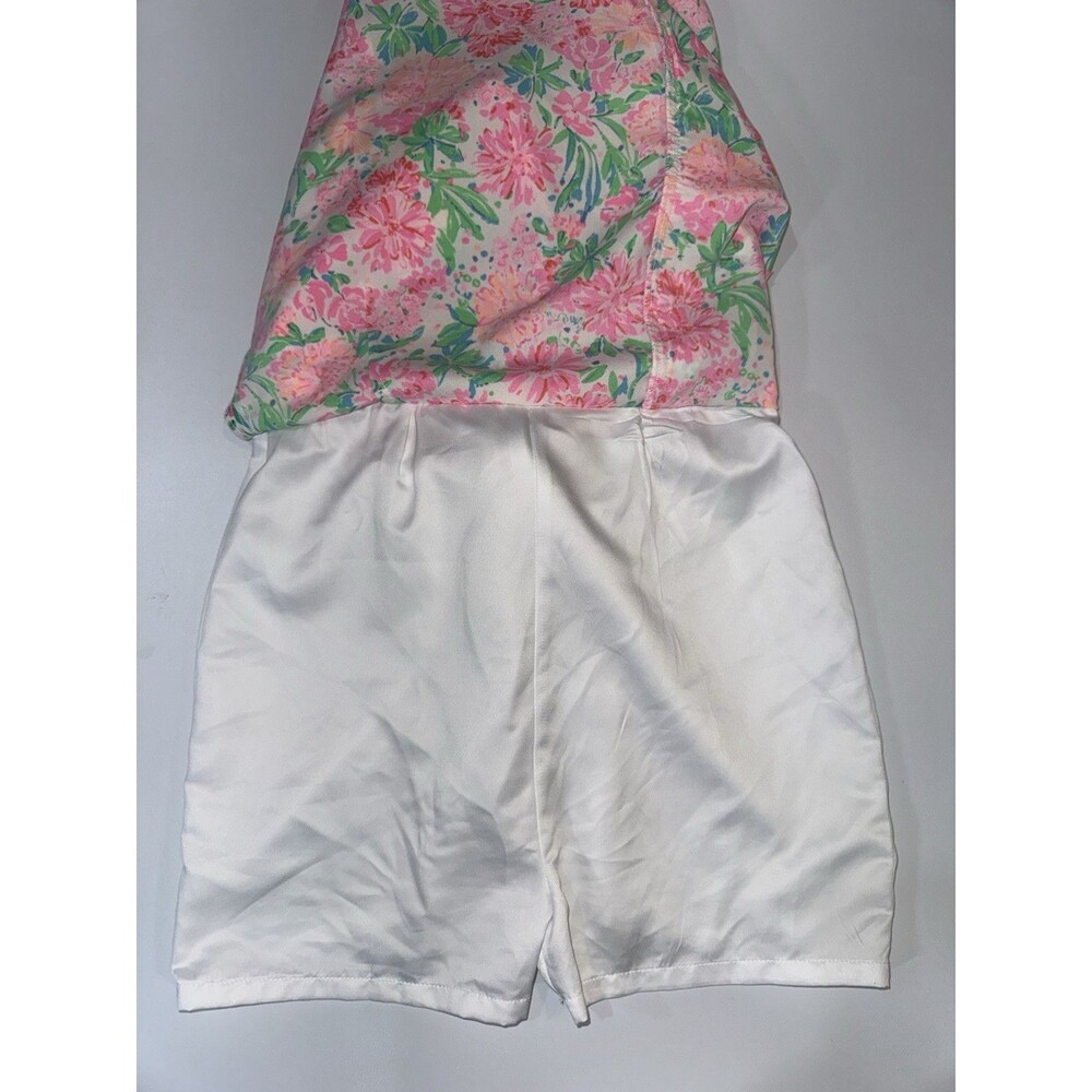 Lilly Pulitzer Maetha Romper Faux Skirt That’s What I Herd Floral Women 00 EUC - Picture 7 of 12